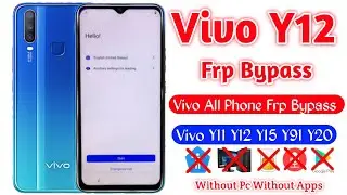 Vivo Y12 FRP Bypass New Update| New Solution | Vivo Y12 Google Account Bypass Without Pc 2024 Bypass