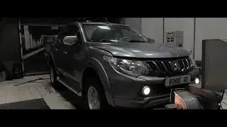 Увеличение мощности Mitsubishi L200 new 2.4d 154 л.с. Обзор настройки на стенде