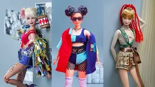 Barbie Makeover Transformations ~ 20 DIY Miniature Ideas for Barbie ~ Harley Quinn, JESSI, LISA