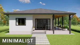 2 Bedroom House Plan | Simple House with Porch | H4