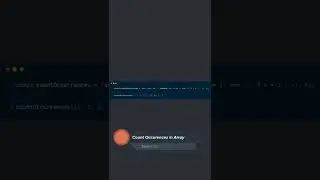 Count Occurences in Array #javascript #shorts