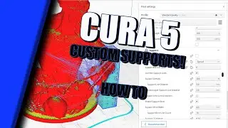 Cura 5 - Custom Supports  - Cura Questions - how to add custom support