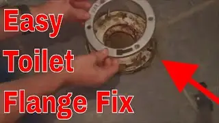 Fix a Broken Toilet Flange From the Top (Easy DIY)