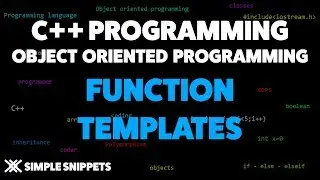 Function Templates in C++ with Program Example | C++ Programmming
