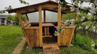 Бюджетная беседка СВОИМИ РУКАМИ без опыта от А до Я. За 15000 рублей.