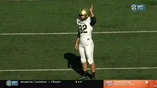 Vanderbilt Girl Kicker Sarah Fuller Kicks Off against Missouri