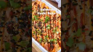 Salmon Sushi Bake - perfect meal for the whole family or for friend gatherings. Make this to save $$