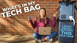 What’s in my Tech Travel Backpack | Digital Nomad Lifestyle + Tech Travel Essentials | Carry-On