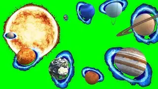 💫💫PLANETS (SOLAR SYSTEM) 💫💫 MOTION💯| #greenscreen effects - chroma key animations Footage HD *1080*