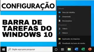 Como Configurar a BARRA DE TAREFAS do WINDOWS 10