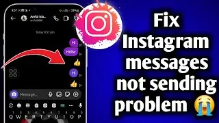 How To Fix Instagram Message Not Sending Problem | Instagram Message Sending Problem |