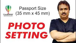 Indian Passport Size Photo Setting in CorelDRAW | Photo Setting Tricks | Cutting Mark | Techpro Deb