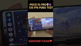 POCO F6 PRO PUBG 120 FPS TEST 💀😈. #pubgmobile #120fps #pocof6pro #pubgnewupdate #shorts #pocof6