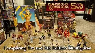 D&D 50th Anniversary 1st vs 5th Edition Miniatures Comparison