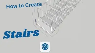 Stairs in SketchUp Tutorial the Fastest Stairs in Sketchup 3D! (Plus - Making a Rail) 