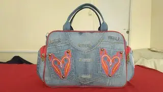 DIY Bag Jeans Fantasy Сумка из джинсов своими руками полный МК и выкройка Джинсовая Фантазия