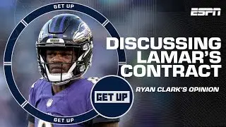 Ryan Clark suggests Lamar Jackson NOT step on the field until he gets paid 👀 | Get Up