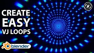 Easy Infinite Star Field Animations In Blender - VJ Loop Tutorial