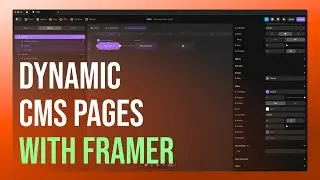 Dynamic CMS pages with Framer | Using components & conditional variables for dynamic styling.