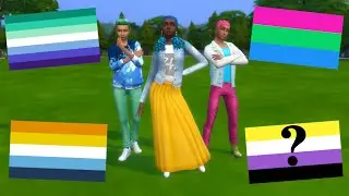 The Sims 4 But Every TEEN is a Different Pride Flag // CAS Challenge