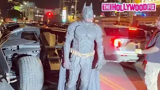 Diddy Dresses Up As Batman & Pulls Up In The Batmobile For Halloween At The Highlight Room