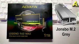 M.2  ADATA LEGEND 960M - хорошая память, плохой радиатор. Меняю на Jonsbo M.2 Grey.