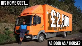 Life In A Big Orange Truck | Awesome Off-Grid Conversion & Full Time Van Life