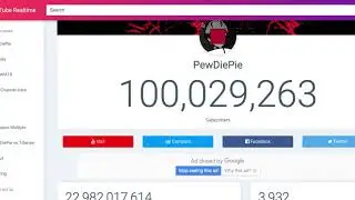 PewDiePie 100M Live Count Down.