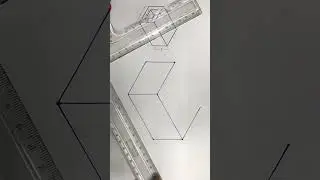 How to draw isometric drawing with the help of mini drafter in engineering drawing ✍️