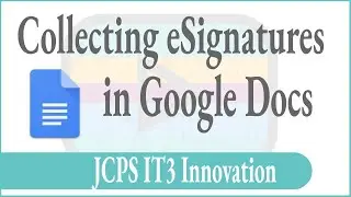 Collecting eSignature in Google Docs