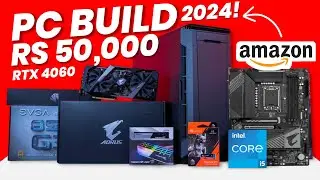 It's Price Only ₹ 55,000 With RTX 4060 Graphic Card 🔥50000 Best Gaming & Streaming Pc Build Guide