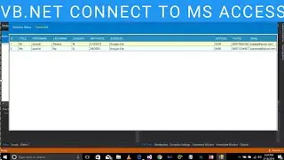 VB.Net To MS Access Database Connection