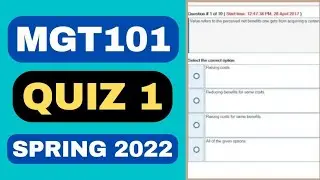 mgt101 quiz 1 | mgt101 quiz 1 2020 | mgt101 quiz 1 solution 2020