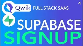 Qwik JS Full Stack App | User Signup Via Supabase Coding | Part 4