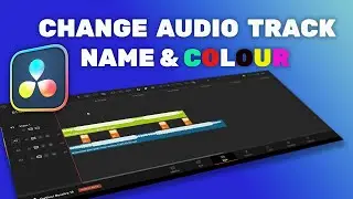 How to Change Audio Track Color and Name in Davinci Resolve