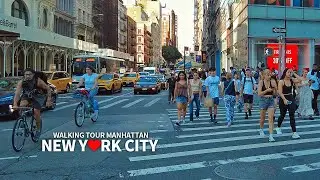 [4K] NEW YORK CITY - Manhattan Summer Walk, Broadway, Lafayette Street, 3rd Ave & 4th Avenue, Travel