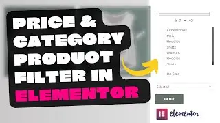 WooCommerce Price and Category Product Filter for Elementor Shop Page