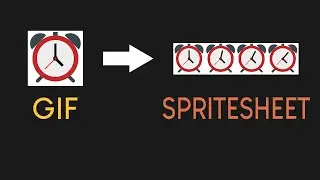 Convert GIF to Sprite Sheet using Python and learn the Pillow module.
