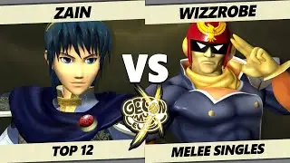 GOML X - Zain (Marth) Vs. Wizzrobe (Captain Falcon) Smash Melee - SSBM