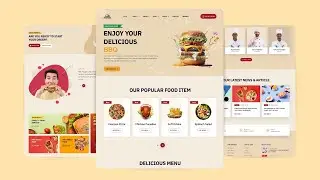 Build a Responsive Restaurant Website Design Using HTML CSS And JavaScript