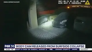 Body camera video released from Surfside condo collapse