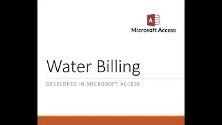 Water Billing Application