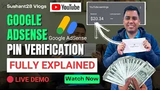 How to Apply for AdSense PIN & Verify Address 2025 | 🔴Live Demo Step-by-Step! 💰📩