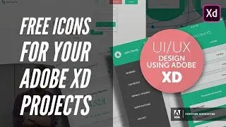 Free icons for your Adobe XD projects - UI/UX & Web Design using Adobe XD [9/42]