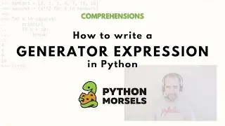 Generator expressions in Python