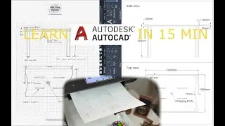 Learn Autocad in 15 Minutes - From hand sketch to .pdf drawing