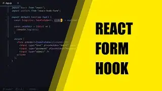 The BEST Way To Create Forms In React - React Hook Form Tutorial - How To Create Forms In React