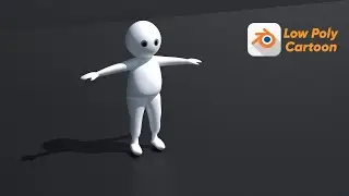 Create Low poly white Cartoon Character in blender | Blender Tutorial | Create Men in blender