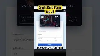 Credit Card Form | Vue JS 