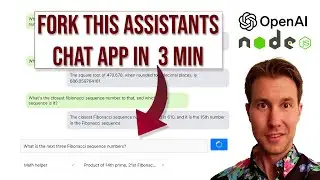 Fork this OpenAI Assistant web chat app and learn the APIs